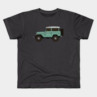 fj40 Land Cruiser green Kids T-Shirt